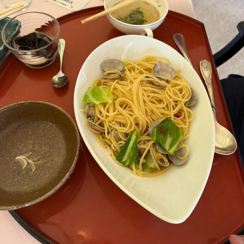 あさりと春キャベツのペペロンチーノ(宮の森カントリー倶楽部 レストラン )