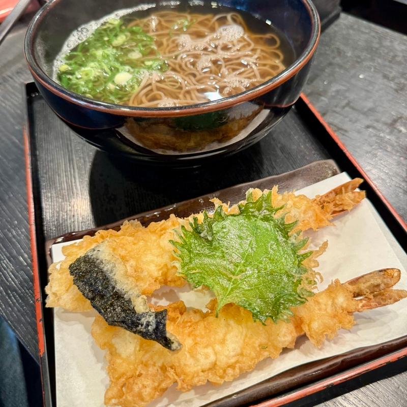 天ぷら蕎麦(うどん処 雲母)