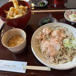おろしそばと天丼ランチ