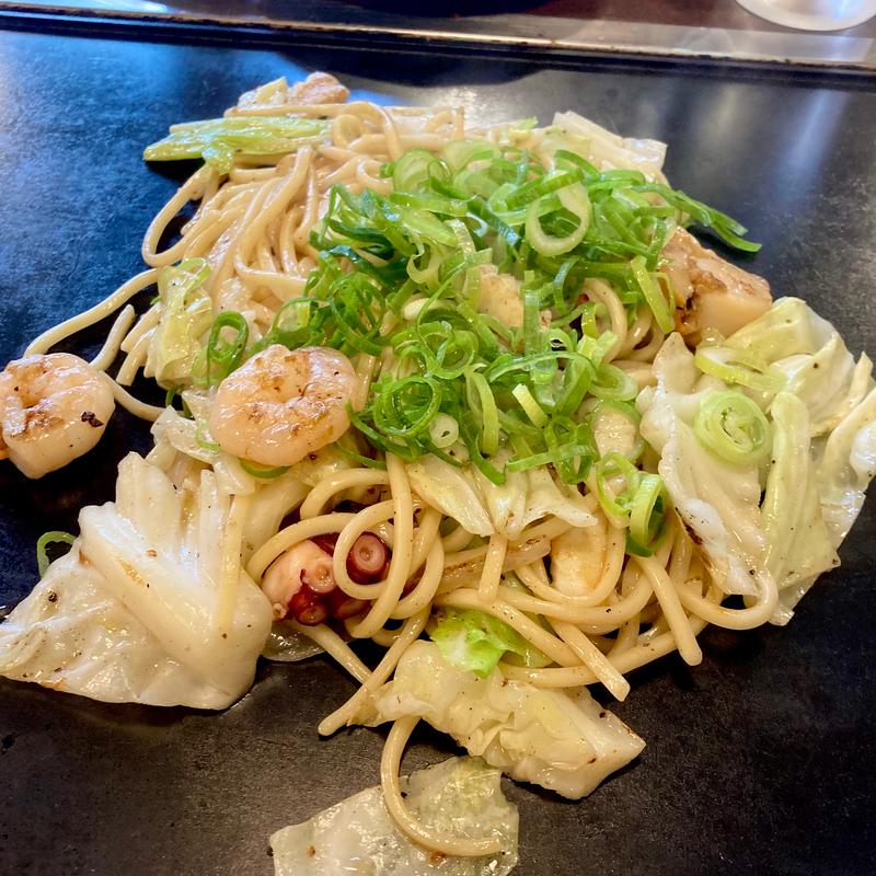 海鮮塩焼きそば(お好み焼き・鉄板焼 ぼんくら家 道頓堀店 )
