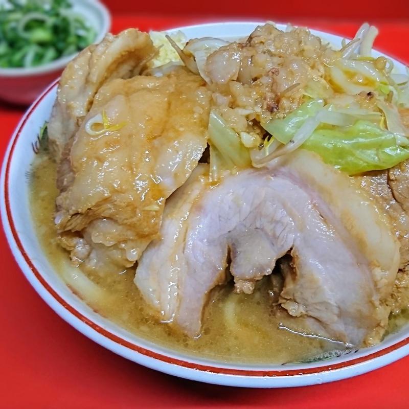 ラーメン並 豚増し2枚 九条ねぎ(ラーメン二郎  京都店)