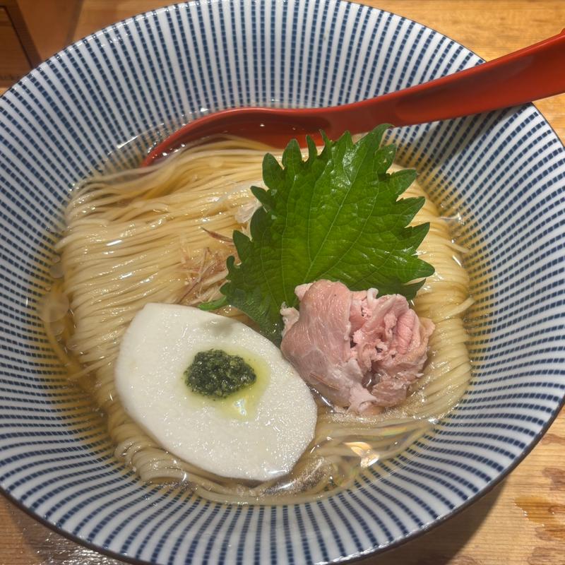 羅臼昆布の冷しとろみそば(焼きあご塩らー麺 たかはし )