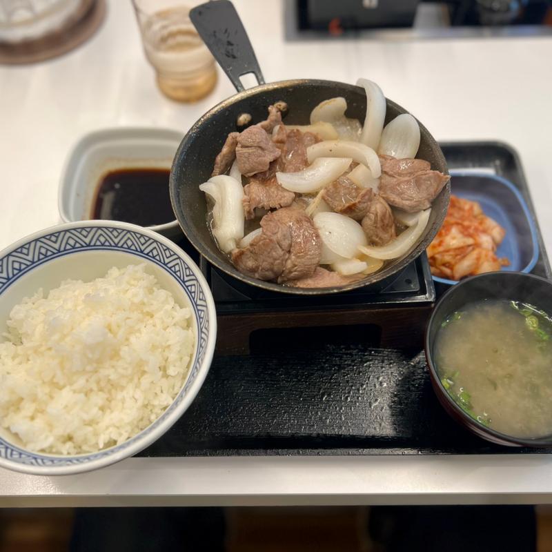 北海道限定/ジンギスカン定食(吉野家 札幌狸小路店)