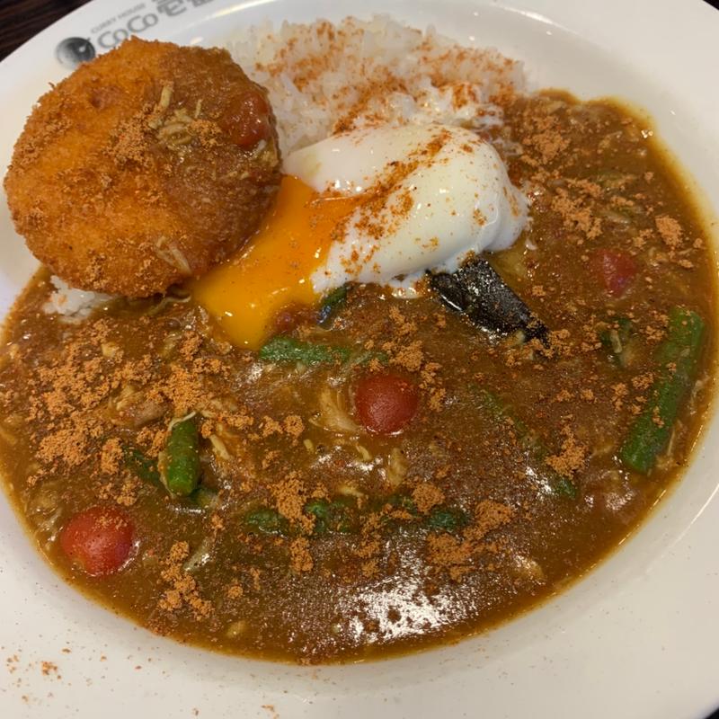 チキンと夏野菜カレー(CoCo壱番屋 豊島区西池袋店 （ココイチバンヤ）)