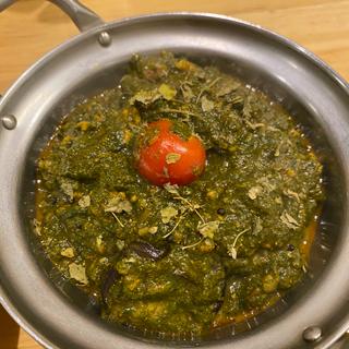 ほうれん草キーマカレー