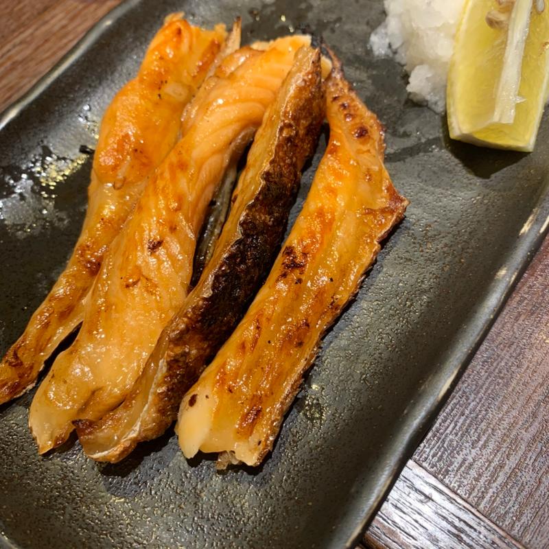 サーモンハラスみりん干し炙り(清龍 池袋西口店)