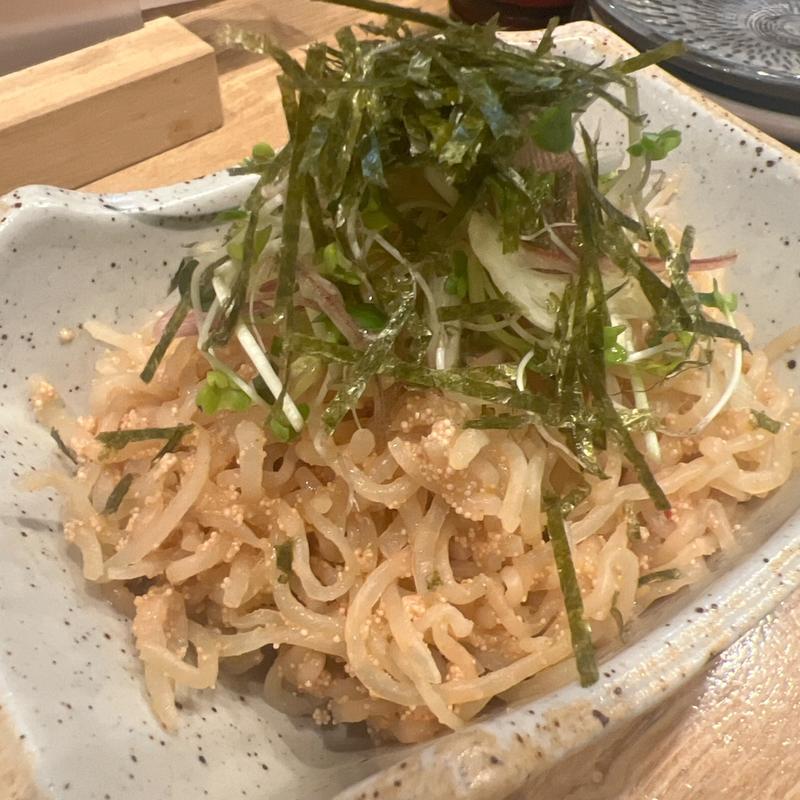 糸こんにゃく明太子和え(焼とりダービー)