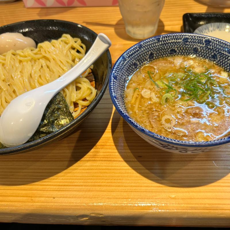 特性平麺つけそば(まるげん)