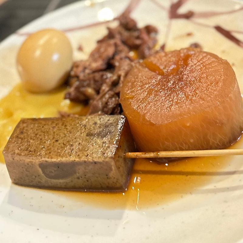 おでん（厚揚・&牛筋）(手打うどん すみた)