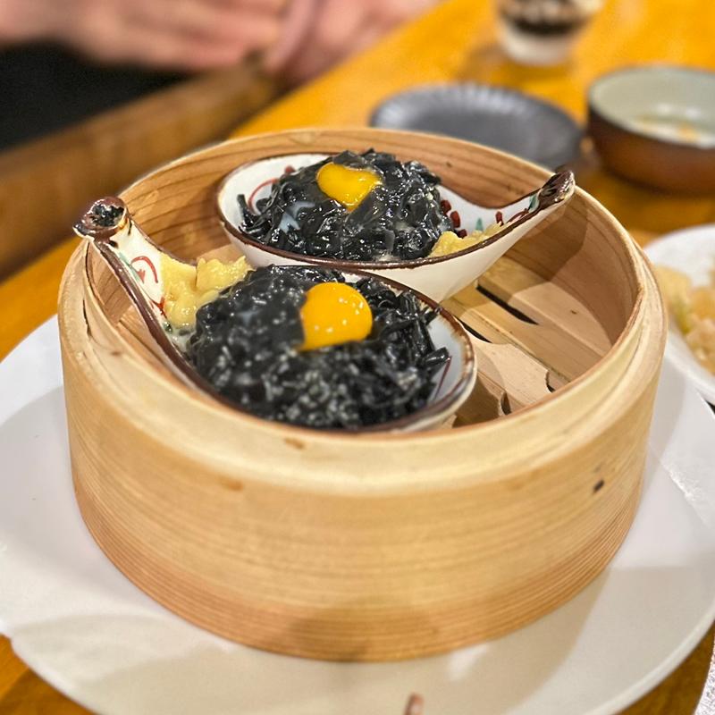 京丹波高原豚のお月見シュウマイ(食堂黒うさぎ)