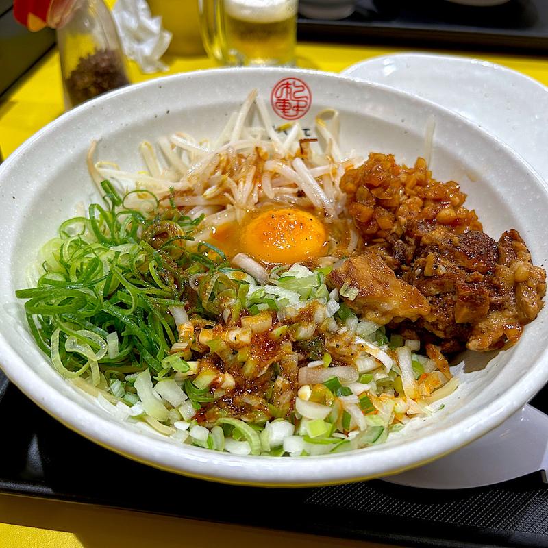 ガーリックまぜそば(松軒中華食堂 狛江店)