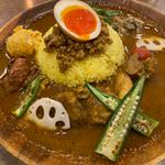 チキンカレー&鶏油100%鶏キーマ(大名カレー中村屋)