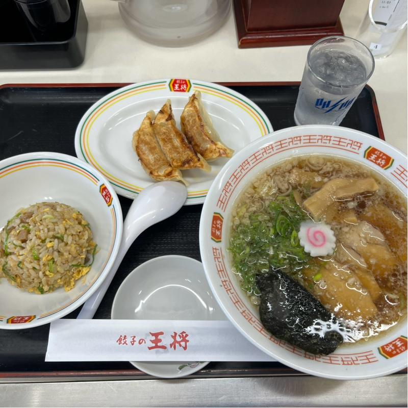 昔ながらの中華そばセット(餃子の王将 阪南箱作店)