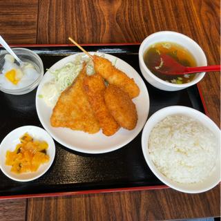 フライ盛合せ定食(隆華 餃子酒場)