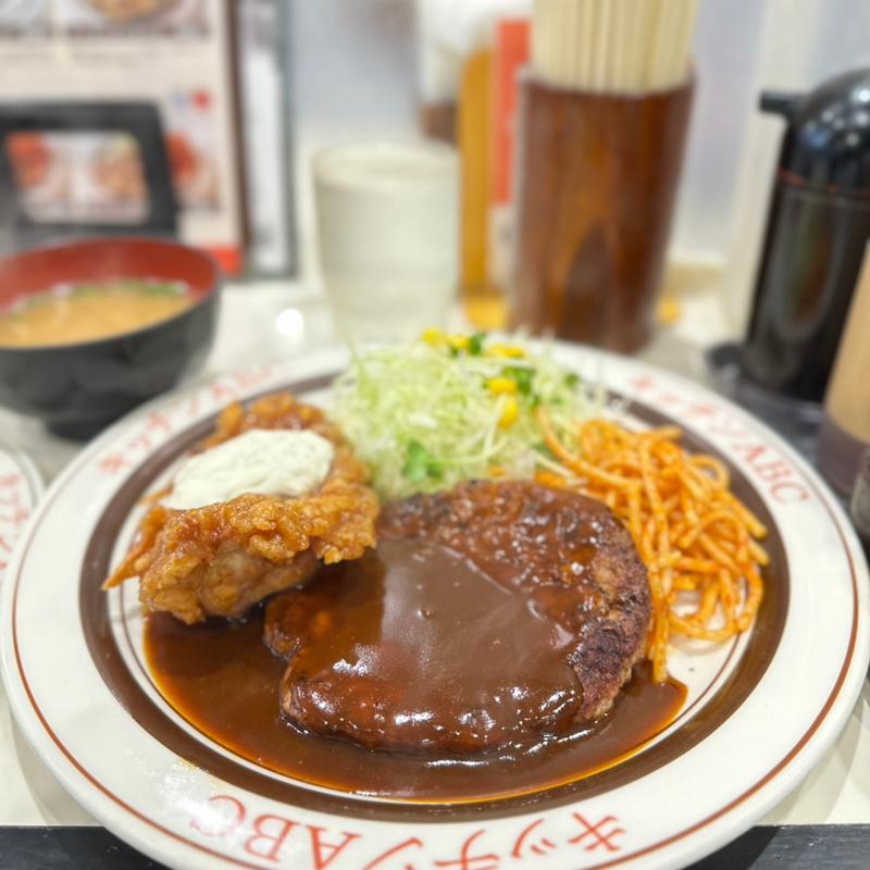 チキン南蛮　ハンバーグ(キッチンABC 西池袋店)