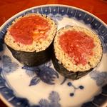 まぐろの蕎麦巻き