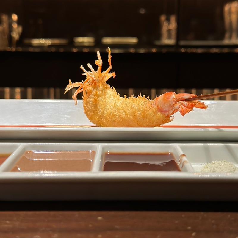 季節の串カツ10本コース　パン(串カツとワインの店 燈（Tou）)