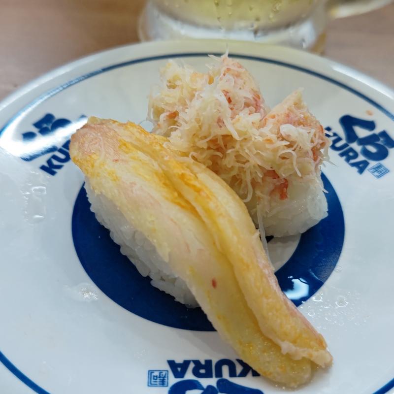 かに二種盛り(くら寿司 横浜野庭町店)