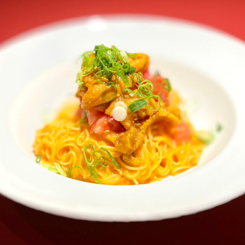 ウニの冷製パスタ(シシリア)