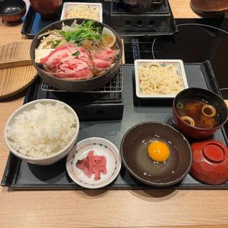 すき焼き定食(肉大盛り)(鈴のれん 春日井店 )