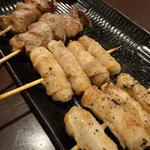 たんすじ　生姜肉巻き