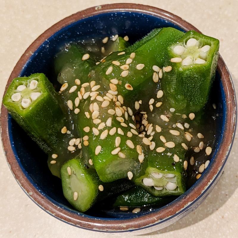 塩だれオクラ(串カツ田中 ミューザ川崎店)