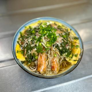 海老だし 卵とじそば