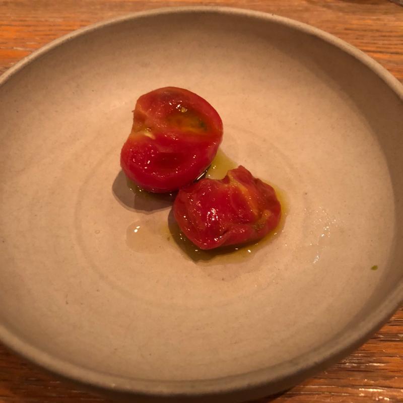 茨城県産フルーツトマトの白ワインコンポート(ラス)