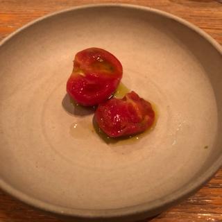茨城県産フルーツトマトの白ワインコンポート(ラス)