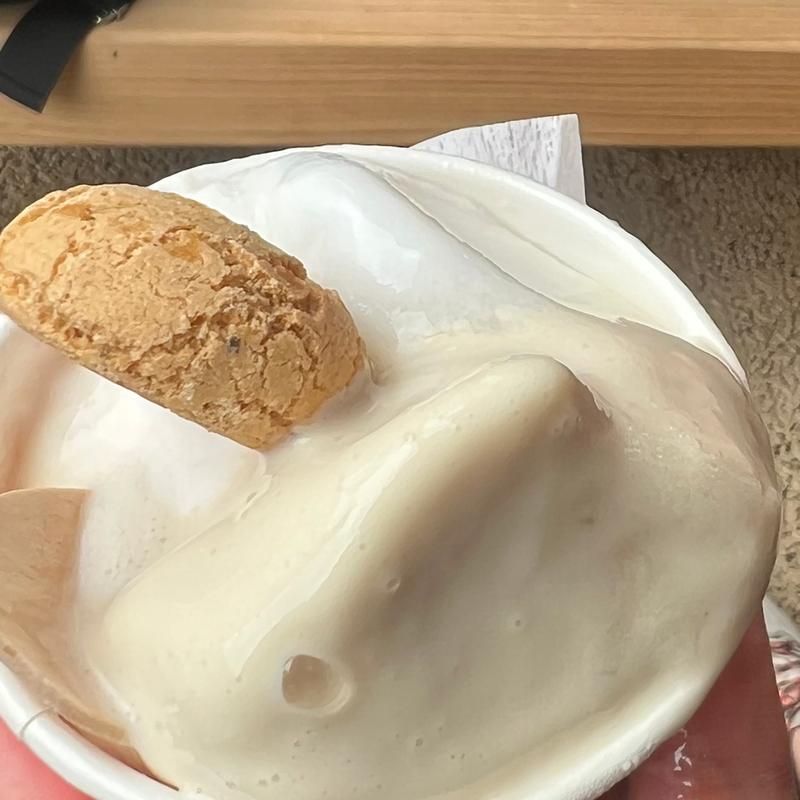 シチリアレモンシャーベット+オリーブオイル塩+アマレーナ(イタリア・バチカンパビリオン)