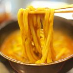 牛カレーうどん(手打ちうどん　こんぴら茶屋)