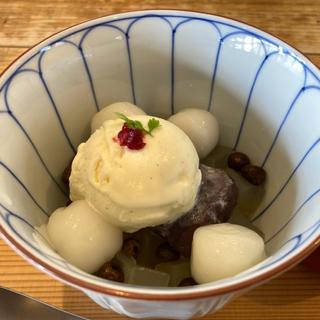 クリームあんみつ(初代 鷺沼店)