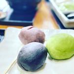 三色餅(づんだ、ごま、くるみ)
