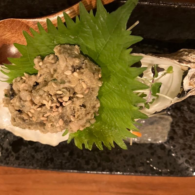 牡蠣のなめろう(酒場 晩葡)