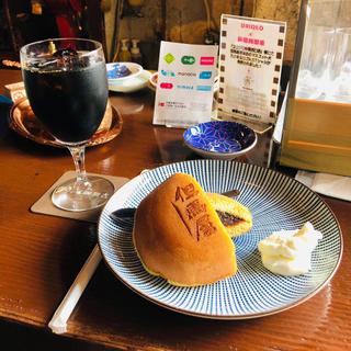 どら焼き アイスコーヒー(但馬屋珈琲店 本店)