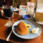 どら焼き アイスコーヒー(但馬屋珈琲店 本店)