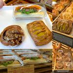 牛100%ハンバーグドック、アップルカスターデニッシュ、濃厚シナモンロール