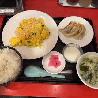 海老と玉子炒め定食(餃子の安亭高田馬場店)