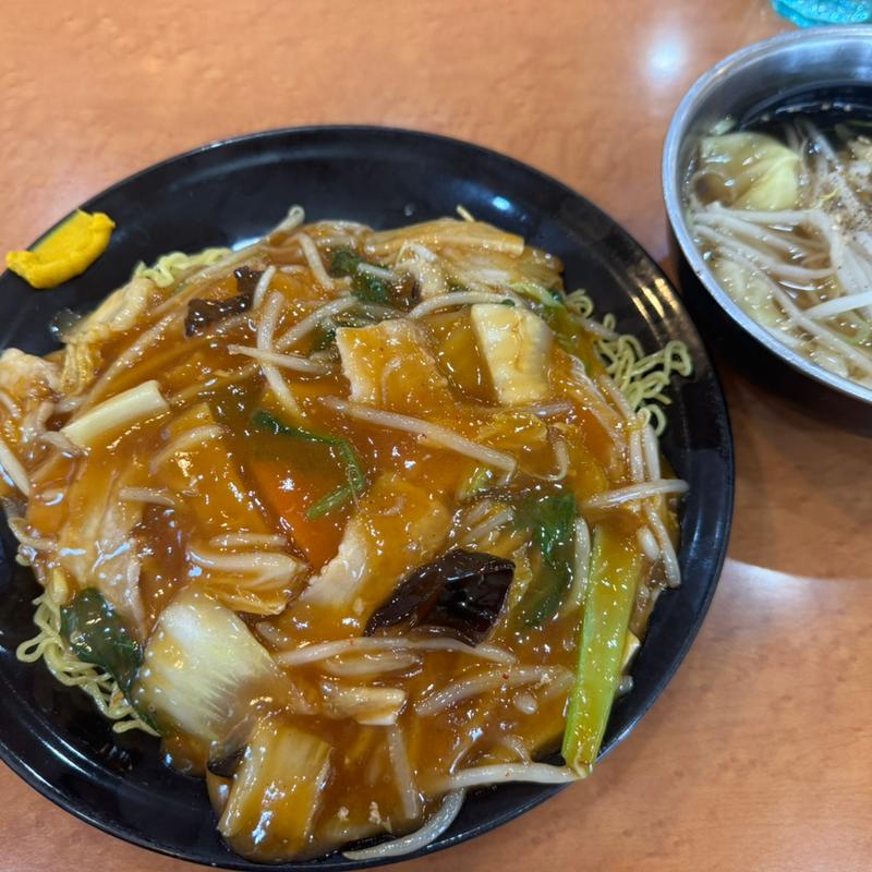 あんかけ焼きそばセット(味の店 錦 緑が丘店 )