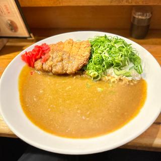 カツカレー　ネギ(モジャカレー)
