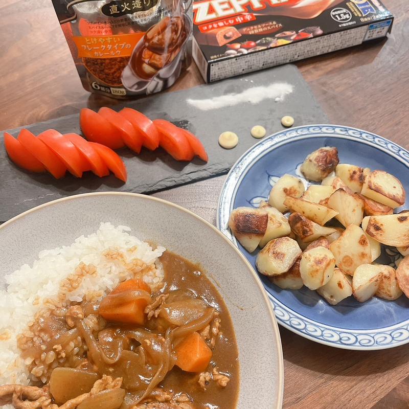 りゅうじのYouTube再現カレー(自宅)