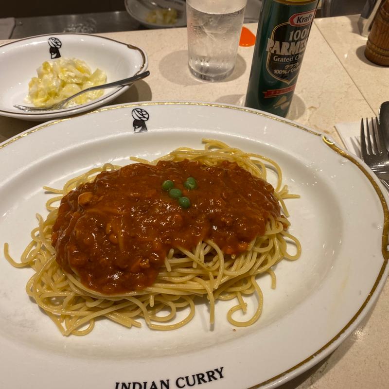 ミートスパゲッティ(インデアンカレー 堂島店)