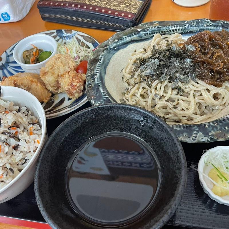 もずくそばセット 冷麺(やちむん食堂 )