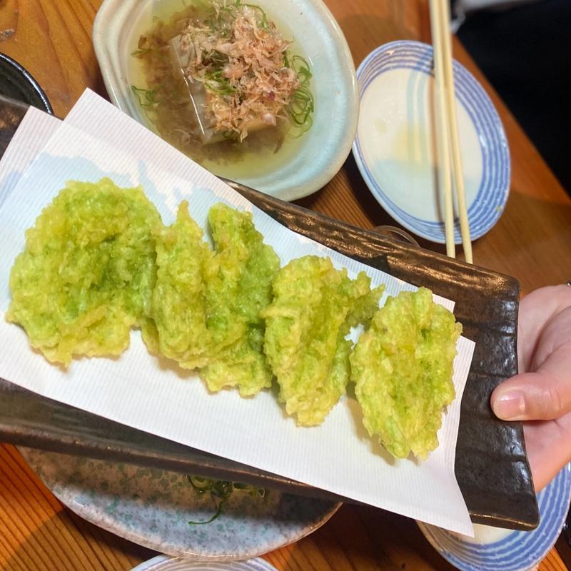 青さのり天ぷら(吟座於傳)