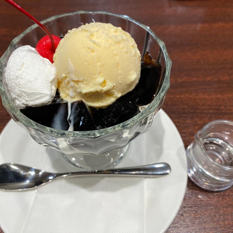 炭火珈琲ゼリー(珈琲館 天王寺店)