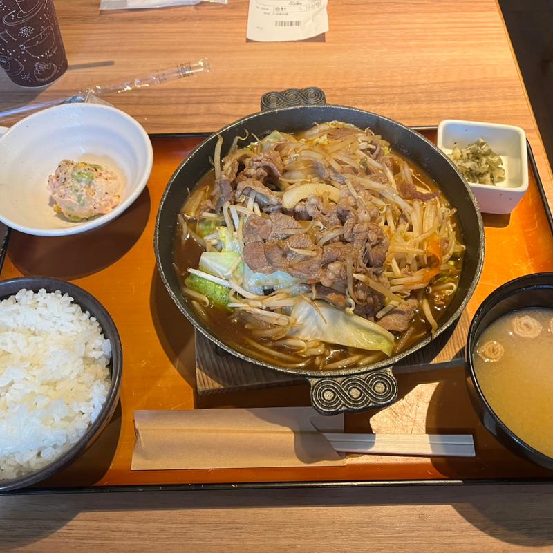 ジンギスカン定食(北海道はでっかい道 オホーツクの恵み 網走市 西新橋店)