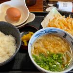 かき揚げ朝食