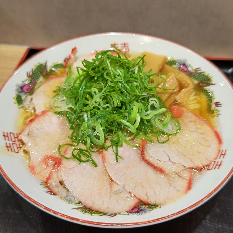 元町醤油ラーメン＋九条ネギ(元町ラーメン天華)