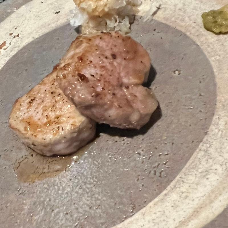 アグー豚ヒレ鉄板焼き(鉄板焼さわふじ)