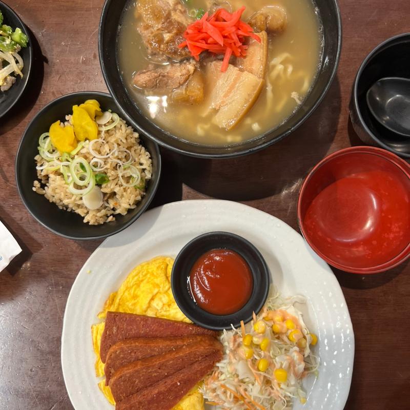 がんじゅうそば　ポークたまご　ジューシー(がんじゅう堂 )